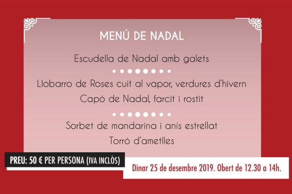menu de nadal el motel 2019 | © el motel restaurant